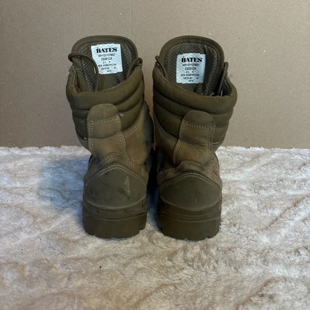 Bates Combat Boots Men's 8.5M Hot Weather Vibram Sole Military Tactical